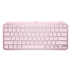Logitech MX Keys Mini Minimalist Wireless Illuminated Keyboard - USB-C - Rose-Minimalist Wireless Illuminated Keyboard