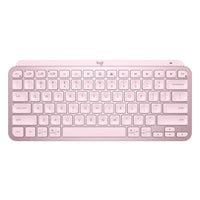 Logitech MX Keys Mini Minimalist Wireless Illuminated Keyboard - USB-C - Rose-Minimalist Wireless Illuminated Keyboard