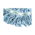 Globe Commercial Looped End Mop Head - 20 Oz - Blue-Highly resistant to chemicals and disinfectants