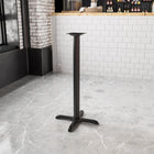 Flash Furniture 22" x 22" Restaurant Table X-Base with 3" Dia. Bar Height Column-X-Base Configuration