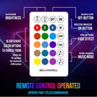 Bell+Howell Bionic LED Colour Changing Tape Light - 12'-12 feet in length and can be cut to adjust length as needed, ensure trimming is done along marked points on product