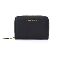 Champs Iconic Palm Wallet - Black-RFID Blocking Card Holder