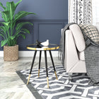 Zuo Particle Side Table - Gold/Black-Maximum Weight Capacity: 110