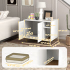 PawHut Cat Litter Box Enclosure with Scratching Pad and Storage - White-Offers private space, reducing unpleasant odors effectively 