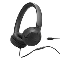 JBL Tune 530C Wired On-ear Headphones - Black-JBL Pure Bass Sound