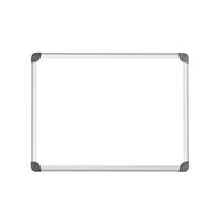 Quartet Euro Frame Magnetic Whiteboard - 48' x 96"-Dry-erase surface board doubles as magnetic bulletin board