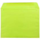 JAM Paper 9 x 12 Booklet Envelopes, Brite Hue Ultra Lime Green, 100 Pack (5156771g)-Size: 9" x 12"