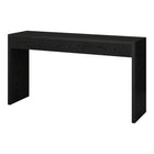 Hudson&Canal Lawrence 55"W Console Table - Black Grain-Tabletop features a weight capacity of 50 lbs