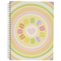 Merangue Design Notebook - 8" x 10" - Lined - 80 Sheets - Macaron-80 lined sheets per notebook
