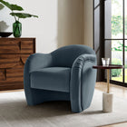 Modway Compose Performance Velvet Accent Chair - Cadet Blue-Performance Velvet Fabric
