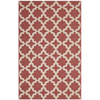 Modway Cerelia Moroccan Trellis Indoor/Outdoor Area Rug - 9 ft W x 12 ft L - Red/Beige-Moroccan Trellis Area Rug