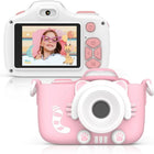 myFirst Camera 3 Kids Mini Camera - Pink-Strong shooting & video capabilities: 16MP main camera (supports 5M/12M/16M resolutions) with dual lenses (selfie + macro) for flexible shooting, plus 1920*1080 full HD video recording to capture vivid moments;