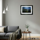 Over the Rhone (Starry Night) by Vincent Van Gogh - Framed Print - 34" x 30"-Ready to hang - arrives fully assembled