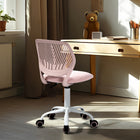 Homy Casa Rose Fabric Swivel Desk Chair-360-Degree Swivel: Allows for versatile movement and flexibility in any workspace