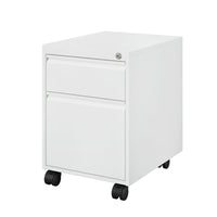 Ceha MKGR Series Box File Mobile Pedestal - Traffic White -Lockable central system with 2 keys for secure storage