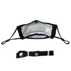 Mist Away 2-Ply Non-Medical Adult Reusable Face Mask - Black-2 aluminum mouldable nose strips
