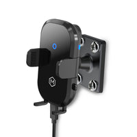 Mighty Mount Auto Scan Grip 15W Wireless Charger Cradle - Drill Base AMPS Mounting Plate-Fits most phones 3 to 4 inches wide (76.2-101.6 mm)