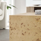 Modway Cosmos 36" Square Burl Wood Coffee Table - Natural Burl-Adaptable Placement