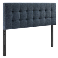 Modway Lily Upholstered Full Size Headboard - Navy Chenille-Chenille Fabric Upholstery