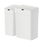Elpheco PureSense-F Sensor Garbage Can Set - 2-Piece (9L & 15L) -  White-Room Type: Bathroom, Bedroom, Office, RV, Nursery, Dorm