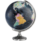 Replogle Orion 12" Black Ocean Illuminated Desk Globe - English-Illuminated black ocean glove