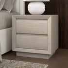 Hudson&Canal Emmett Rectangular Nightstand - 24" W - Alder White-Clean with a soft, dry cloth and no harsh chemicals or abrasive cleaning materials