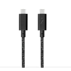 Native Union Belt USB-C to USB-C 2.4m 240W Cable - Cosmos-Made better for the Earth with an innovative eco-friendly construction: 100% recycled PET braiding, 100% recycled TPU housing & 75% recycled bonded leather strap