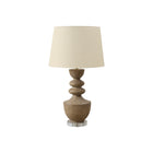 Monarch Specialties 28" H Transitional Table Lamp - Brown Resin / Beige Shade-This 28"h table lamp features a stylish brown resin base supported on a clear acrylic base and topped with a soft beige fabric shade, serving as a chic accent lighting piece for transitional decors, making it perfect for fashionable living rooms, bedrooms, or home offices