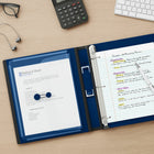 Staples Better Binder - 1" - Blue-D-rings close tightly to allow pages to turn easily