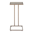 Zuo Ringen Side Table - Bronze-Mirror Glass square shape tabletop
