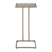Zuo Ringen Side Table - Bronze-Mirror Glass square shape tabletop