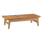 Modway Bayport Outdoor Patio Teak Coffee Table - Natural-Outdoor teak coffee table