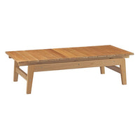 Modway Bayport Outdoor Patio Teak Coffee Table - Natural-Outdoor teak coffee table