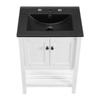 Modway Prestige 24" Bathroom Vanity - White/Black-9