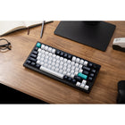 Keychron Q1 Max RGB Wireless Mechanical Keyboard - Brown Switch - 75% Layout with Knob - Carbon Black-Powerful Performance: Equipped with a powerful ARM Cortex-M4 chip and a rapid 1000 Hz polling rate, the Q1 Max delivers lightning-fast responsiveness for gaming and productivity tasks alike.
