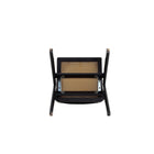 Manhattan Comfort Lambinet 20.87" Industry Chic Dining Folding Chair - Black and Natural Cane - Set of 4-10