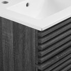 Modway Render 18" Wall-Mount Bathroom Vanity - Charcoal/White-Fixtures Not Included