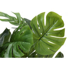 Monarch Specialties 24" Artificial Indoor Monstera - Table - White Pot-Easy to set up with no assembly required, simply arrange the leaves to your liking for a touch of nature in your home or office: product dimensions: 20 in. W x 20 in. D x 23.5 in. H: pot: 5.5 in. L x 5.5 in. W x 5 in. H