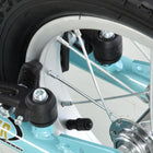 Aosom Youth Kick Scooter with 12'' Inflatable Rubber Wheel - Blue-Tire Diameter: Φ12" 