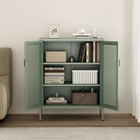 Manhattan Comfort Amelia 31.5" Modern Accent Cabinet - Green-Clean Lines and a Minimalist Silhouette, Perfect for Contemporary and Transitional Spaces