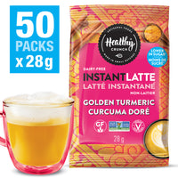 Healthy Crunch Golden Turmeric Instant Latte  - 28g - 50 Pack-Dairy-free