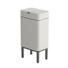 Elpheco Stainless Sensor Garbage Can with Legs - 9L - Cream White-Light Tips: Equipped with humanized light prompts, the running lights and built-in LED lights illuminate when the lid opens and turn off when the lid closes