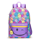 Trailblazer 3-Piece Backpack Set with Insulated Cooler & Pencil Case - Purple Print-Spacious & Organized: The backpack features two zippered compartments, a mesh pocket, and a built-in keychain to keep essentials in place.