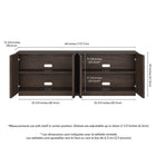 Hudson&Canal Morse Rectangular TV Stand for TV's up to 75" - Alder Brown-Product Dimensions: 68" L x 15.5" W x 24" H