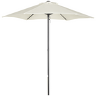 Outsunny Patio Umbrella with 6 Ribs - 6.6' - Cream White-Conveniently opens and locks into place with the metal pin