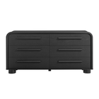 Modway Bellamy Curved 6-Drawer Dresser - Black Oak-Assembly Required
