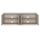 Hudson&Canal Tullis TV Stand for TV's up to 78" - Alder White-Clean with a soft, dry cloth and no harsh chemicals or abrasive cleaning materials