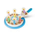Melissa & Doug Birthday Cake -Stores neatly in a wooden crate