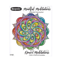 Crayola Mindful Meditations Mandala Colouring Book-Crayola mandala adult colouring book: Features 40 Mandala Colouring Pages with beautiful geometric designs