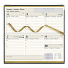 Brownline 2027 Executive Appointment Book Weekly Pocket Planner with Sewn Binding - 6-7/8" x 3-3/16" - Assorted Colours - Trilingual-Gilded page edges, gold corners and
ribbon bookmark